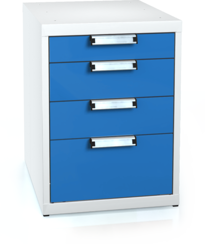 Universal cabinet for workbenches 662 x 480 x 600 - 4x drawer